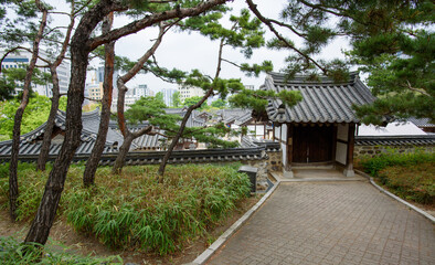 Namsangol Hanok Village traditional public park in Seoul, capital of South Korea