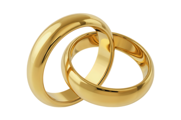 Golden Wedding Rings