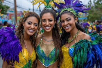 Carnival celebration scene: Saint festivity, Vincent parade, Grenadines costume, Monday masquerade, beautiful girl, cultural tradition, colorful outfit, joyful spirit, vibrant dance, festive charm