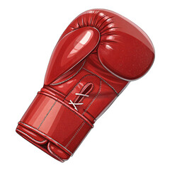 Red Boxing Glove isolated on transparent background