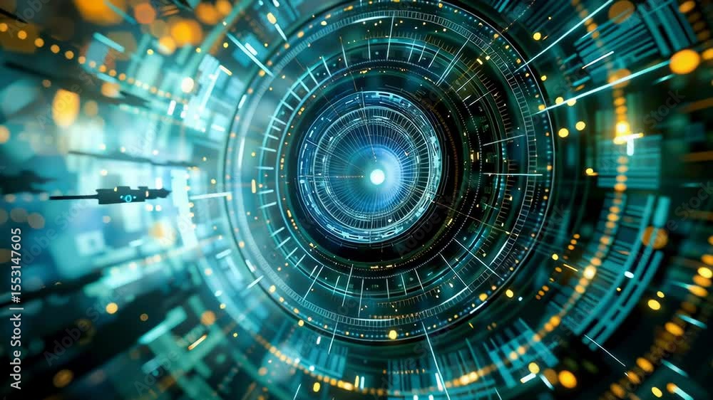 Poster abstract digital technology generic device