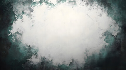 With vignette border, grungy vintage 8k 16:9 weathered old with copy space. Dark vintage analog template or backdrop.