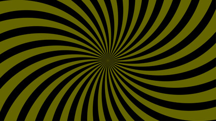 yellow and black spiral vortex design. This dynamic optical pattern ideal for abstract backgrounds or pop art themes