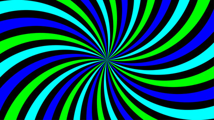 yellow and black spiral vortex design. This dynamic optical pattern ideal for abstract backgrounds or pop art themes