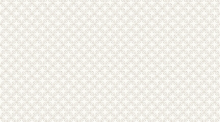 Elegant Wedding Seamless Pattern - Luxury Geometric Lace Background in Beige and White