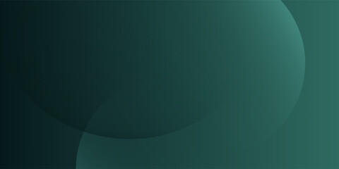 A dark green background with smooth, overlapping circles. The background is green with a gradient texture, creating a modern, abstract style. Minimal abstract circles vector gradient background