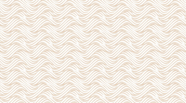 Fototapeta Seamless simple Minimalist wavy lines pattern