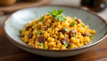 Puerto Rican Mofongo &ndash; Cleanly Styled Traditional Plantain Dish for Stock Presentation