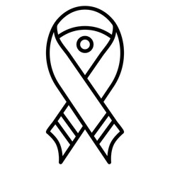 Ribbon Vector Icon