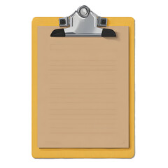 Clipboard with Blank Paper