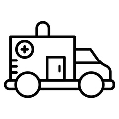 Ambulance Vector Icon