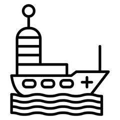 Lifeboat Vector Icon