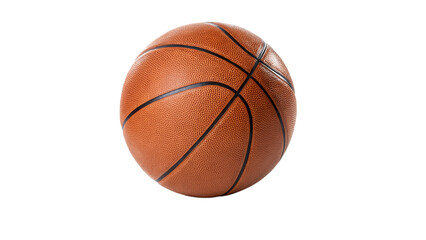 Fototapeta premium traditional orange basketball isolated on transparent background