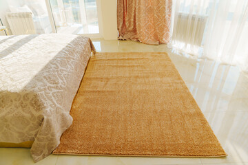  beige Interior pile carpet.
