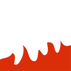 Fire frame corner border 