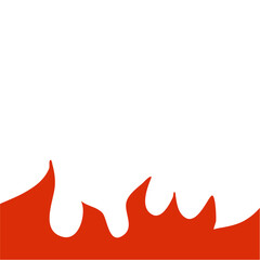 Fire frame corner border 