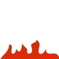 Fire frame corner border 