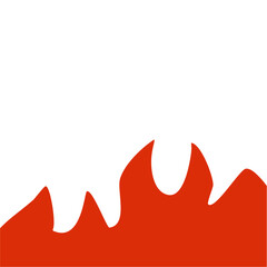 Fire frame corner border