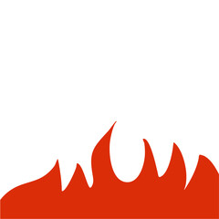 Fire frame corner border