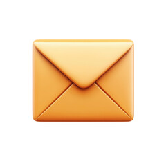 Golden Envelope A Digital Message of Connection Communication Notification on transparent background