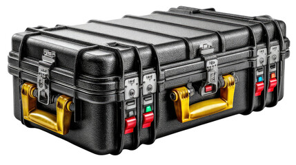 Rugged Equipment Case: A heavy-duty, robust equipment case, designed for ultimate protection and durability, featuring secure latches and a resilient build to safeguard valuable assets.