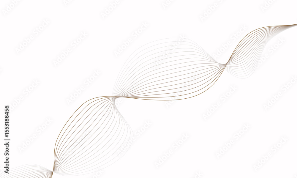 Poster design with elegant, flowing lines. dynamic, abstract design comprised of overlapping, flowing lines