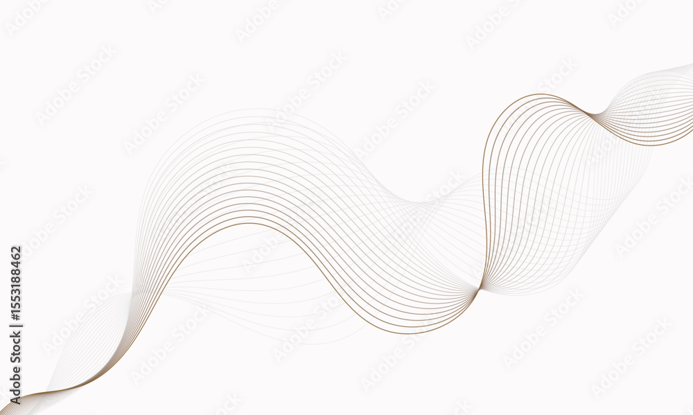 Poster design with elegant, flowing lines. dynamic, abstract design comprised of overlapping, flowing lines