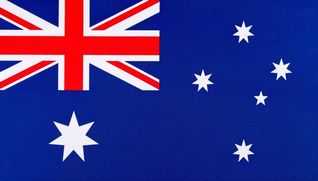 australia flag in the wind - Powered by Adobe