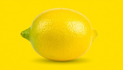 lemon on a yellow background