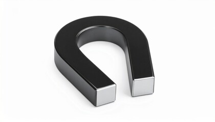 horseshoe magnet isolated on white