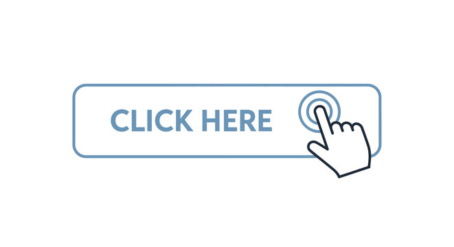 Vector Illustration of a Click Here Button with Hand Pointer