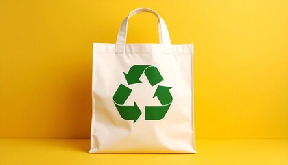bag with recycle symbol