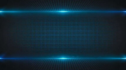 Futuristic digital background with glowing blue edges and abstract technology design
