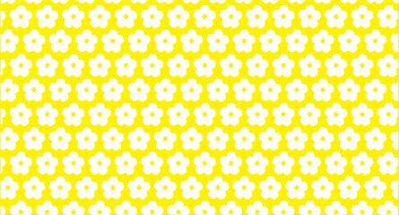seamless pattern with circles abstract flowers