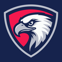Eagle head mascot logo