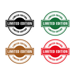 Limited edition rubber stamp seal vector