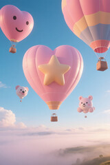 Fototapeta premium hot air balloon 0004