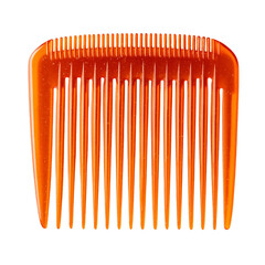 Plastic comb with wide teeth. Isolated white background. Png format