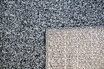 close-up. dark gray Interior pile carpet made of polypropylene.