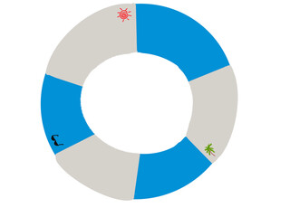 Obraz premium swim ring