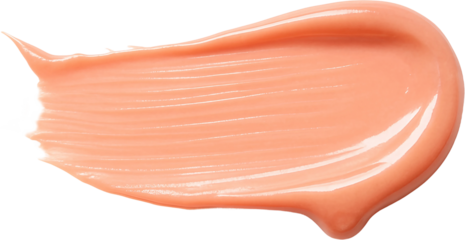 Peach Lip Gloss Smear Texture