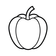 Line Art of Fresh Vegetables Icon Design Vector Illustration
