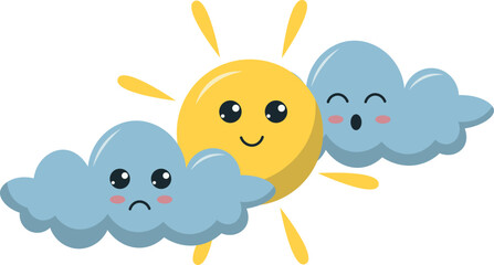 Simple Cute Cartoon Weather Icon