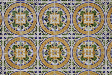 Portuguese Azulejo Tile Pattern Traditional Wall Art