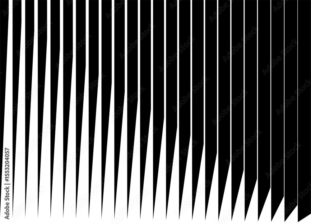 Poster black striped geometric vector pattern with optical illusion effect. vector background from lines. m