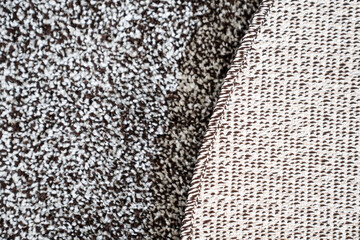 close-up. dark gray Interior pile carpet made of polypropylene.