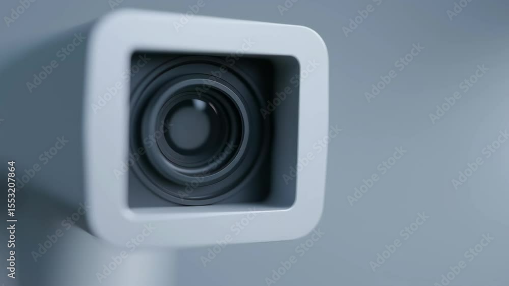 Poster Close-up View of Infrared Sensor on IoT Device with Blinking Light Indicator