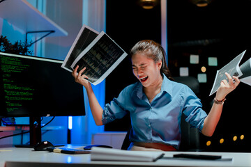 Stressed programmers, working overtime, developers feeling frustrated while fixing complex code errors are the challenges faced in software development.