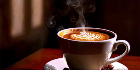 cup of cappuccino, cafe