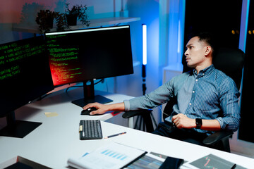 Stressed programmers, working overtime, developers feeling frustrated while fixing complex code...
